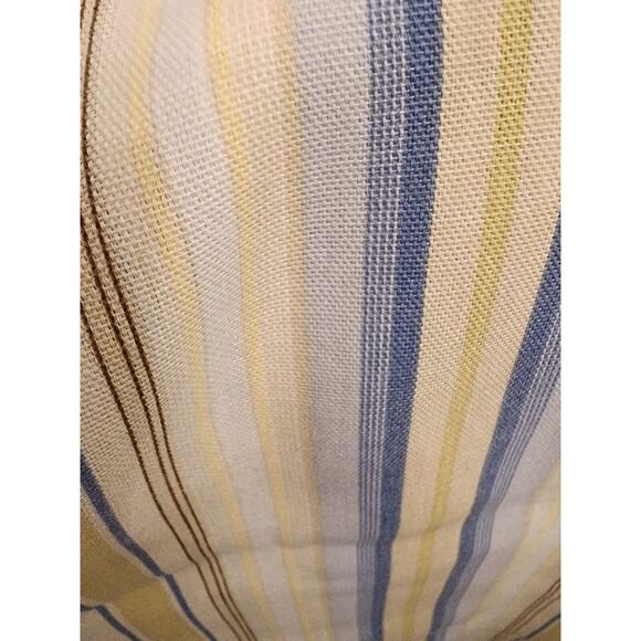 SHOWER CURTAIN-Yellow-Blue-Cushion or Pillow Material-78"x72" - Picture 2 of 7